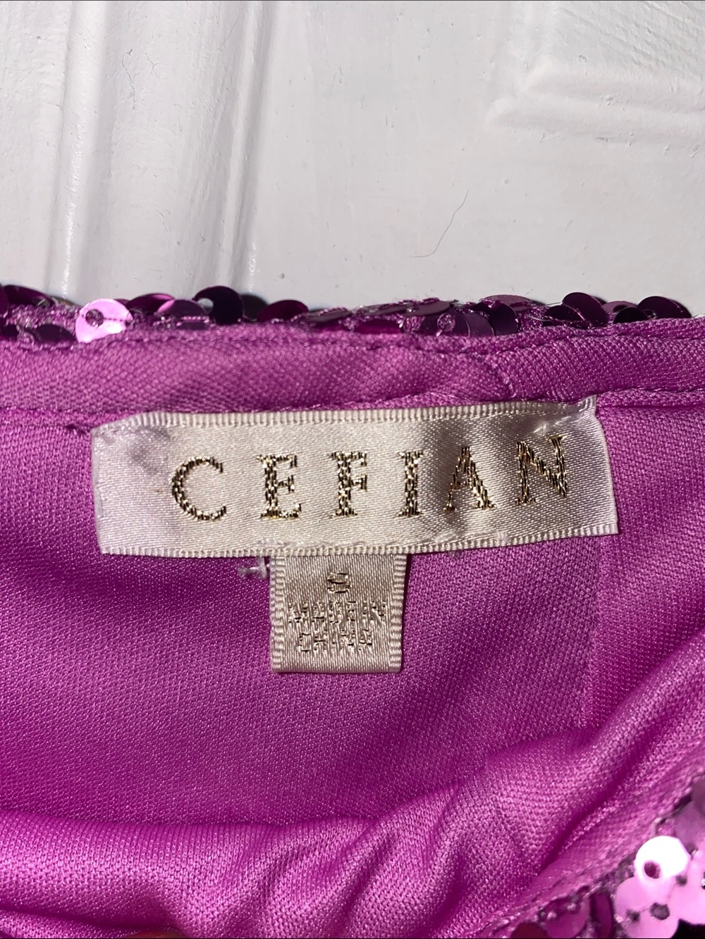 Purple Sequin Midi Skirt - Women - Picture 2 of 3
